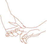 illustration of holding hands