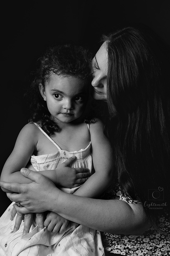 mother and daughter portrait at mothers day